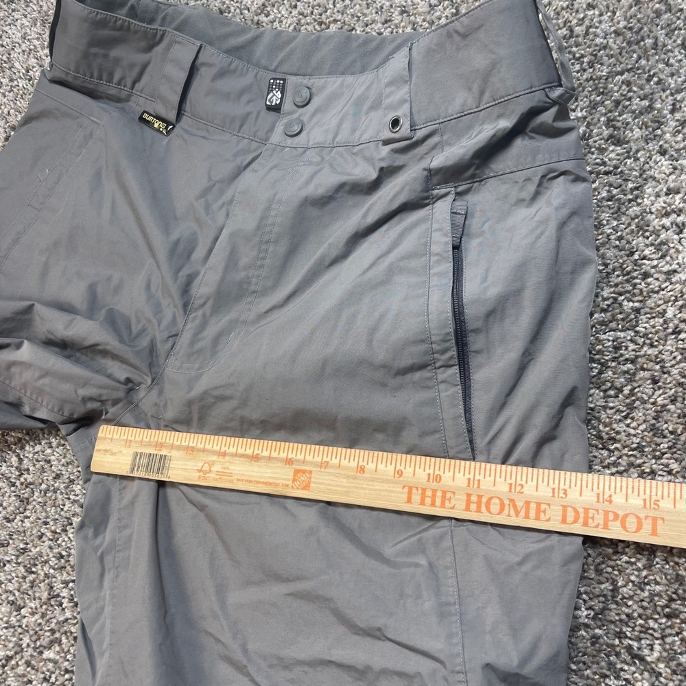 Burton Snowboard Pants Men's Large Gray Insulated Ski Cargo Winter Snow Trousers - Picture 14 of 14